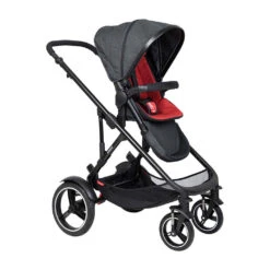 Phil & Teds V6 Voyager Stroller & Liner, Black -Anbbaby Shop 1135800