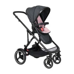 Phil & Teds V6 Voyager Stroller & Liner, Black -Anbbaby Shop 1135804
