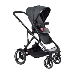 Phil & Teds V6 Voyager Stroller & Liner, Black -Anbbaby Shop 1135805