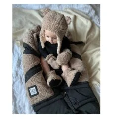 7AM Enfant Baby Booties Drawstring, Oatmeal Teddy -Anbbaby Shop 7am enfant baby booties drawstring oatmeal teddy7ambt90b1tedoanb babyanb baby 280762