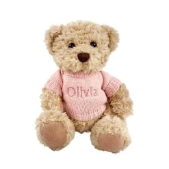 Babyblooms Personalised Bertie Bear 12 Babyblooms Personalised Bertie Bear -Anbbaby Shop Babyblooms Personalised Bertie Bear Pink Main