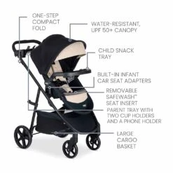 Britax Willow Brook S+ Travel System -Anbbaby Shop Britax Willow Brook S Travel System Sand Onyx 3