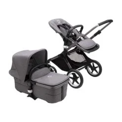 Bugaboo Fox 3 Complete Stroller -Anbbaby Shop Bugaboo Fox3 Complete Stroller Graphite Grey Melange Grey Melange 9
