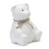 Child To Cherish Teddy Bear Bank, White