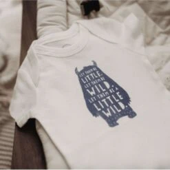 Finn & Emma Short Sleeve Graphic Bodysuit - Wild Child -Anbbaby Shop Finn Emma Short Sleeve Graphic Bodysuit Wild Child 4