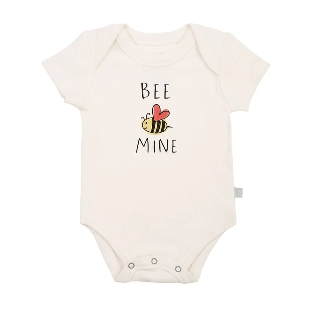 Finn & Emma Short Sleeve Graphic Bodysuit, Bee Mine 1 Finn & Emma Short Sleeve Graphic Bodysuit, Bee Mine