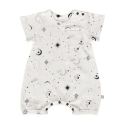 Finn & Emma Short Sleeve Romper - Celestial