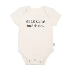Finn & Emma Short Sleeve Graphic Bodysuit, Drinking Buddies