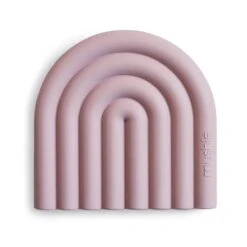 Mushie Rainbow Silicone Teether, Mauve