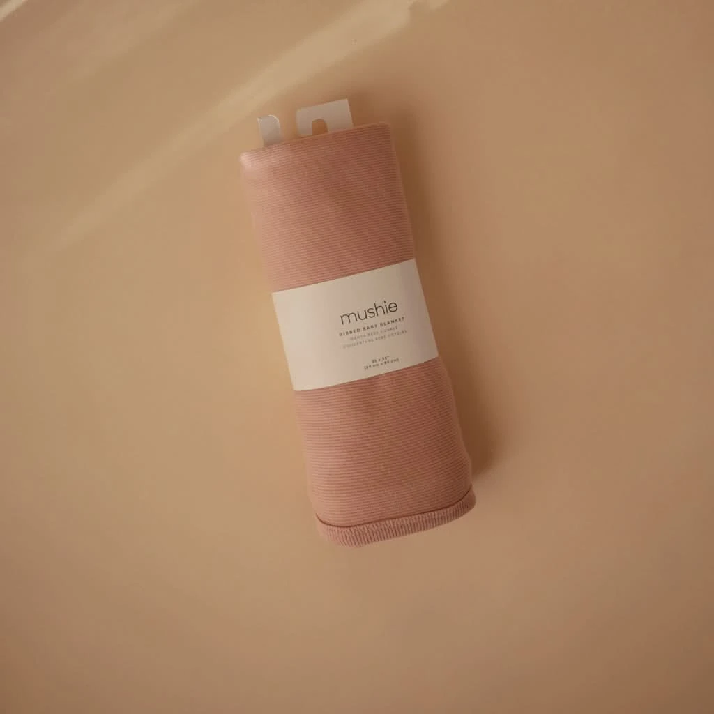 Mushie Ribbed Baby Blanket 3 Mushie Ribbed Baby Blanket - Image 3