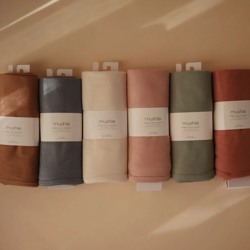 Mushie Ribbed Baby Blanket 4 Mushie Ribbed Baby Blanket - Image 4