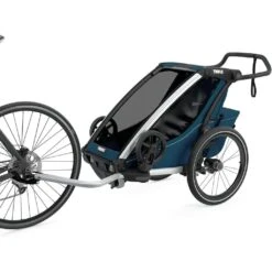 Thule Chariot Cross Double 2-Seat Multisport Trailer & Stroller -Anbbaby Shop Thule Chariot Cross Double 2 Seat Majolic Blue 4
