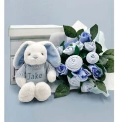 Babyblooms Hand Tied Baby Clothes Bouquet And Personalized Bunny 16 Babyblooms Hand Tied Baby Clothes Bouquet And Personalized Bunny -Anbbaby Shop babyblooms hand tied baby clothes bouquet and personalized bunnybbcbqmbup1anb babyanb baby 794294