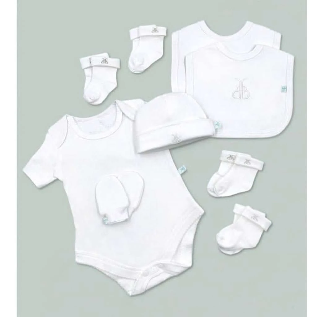 Babyblooms Hand Tied Baby Clothes Bouquet And Personalized Bunny 5 Babyblooms Hand Tied Baby Clothes Bouquet And Personalized Bunny - Image 5