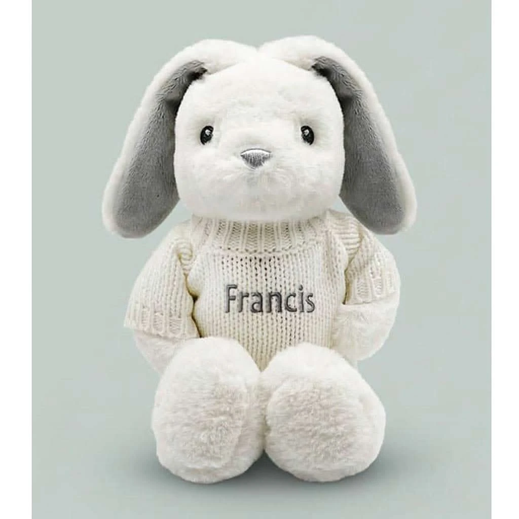 Babyblooms Hand Tied Baby Clothes Bouquet And Personalized Bunny 2 Babyblooms Hand Tied Baby Clothes Bouquet And Personalized Bunny - Image 2