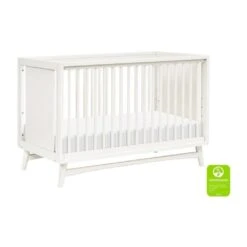Babyletto Peggy Mid-Century 3-in-1 Convertible Crib With Toddler Bed Conversion Kit