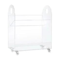 Babyletto Presto Acrylic Bookcase And Cart In Acrylic -- In Store Pickup Only