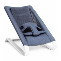 Bombol Bamboo 3D Knit Bouncer, Denim Blue