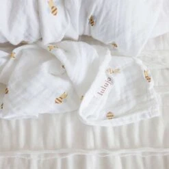 Lulujo Cotton Swaddle -Anbbaby Shop lulujo cotton swaddlelullj166anb babyanb baby 453663
