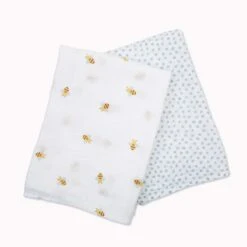 Lulujo Cotton Swaddle -Anbbaby Shop lulujo cotton swaddlelullj166anb babyanb baby 586721