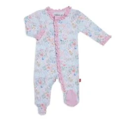 Magnetic Me Blue / Pink Pixie Pines Ruffle Magnetic Footie