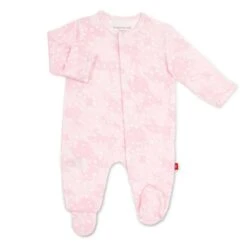 Magnetic Me Pink Doeskin Modal Magnetic Footie