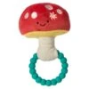 Mary Meyer Fairyland Forest Teether Baby Rattle, Red Mushroom