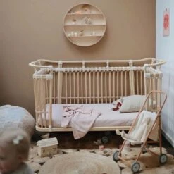 Mushie Extra Soft Muslin Crib Fitted Sheet -Anbbaby Shop mushie extra soft muslin crib fitted sheetmusmcs303anb babyanb baby 644928