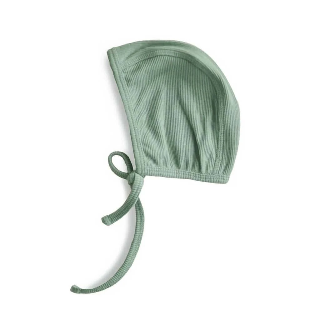 Mushie Ribbed Baby Bonnet 10 Mushie Ribbed Baby Bonnet - Image 10