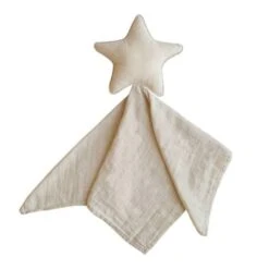 Mushie Star Lovey Crib Toy, Fog