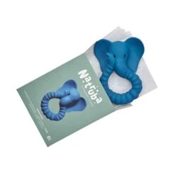Natruba Elephant Teether, Blue -Anbbaby Shop natruba elephant teether bluenatteele01blanb babyanb baby 800848