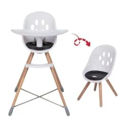 Phil & Teds V2 Poppy Wood High Chair To Chair, Black