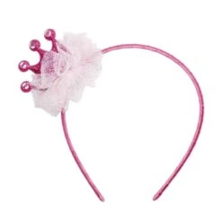 Pink Poppy Birthday Party Crown Headband