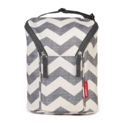 Skip Hop Grab & Go Double Bottle Bag, Chevron