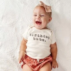 Tenth & Pine Birthday Babe Organic Cotton Onesie -Anbbaby Shop tenth pine birthday babe organic cotton onesietpssobtb03anb babyanb baby 996512