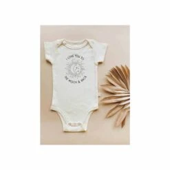 Tenth & Pine I Love You To The Moon And Back Organic Cotton Onesie