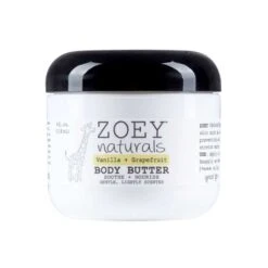Zoey Naturals Body Butter 4 Oz. Vanilla Grapefruit